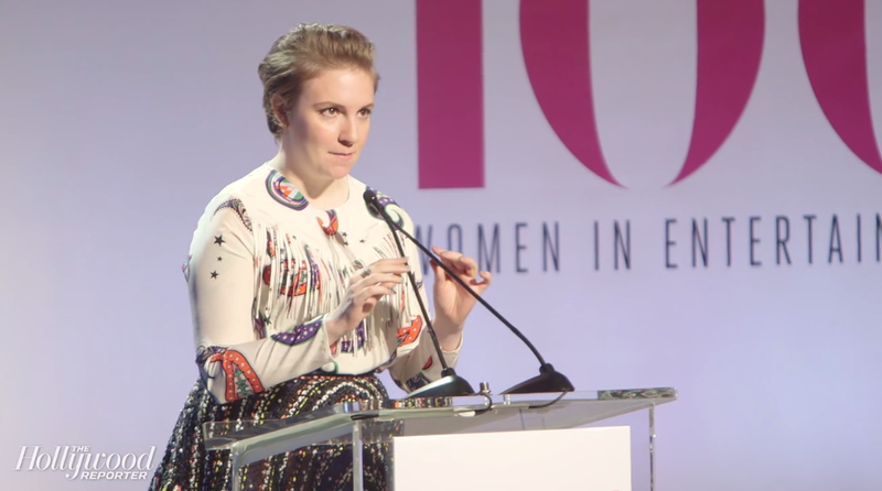 Illustration for article titled How Did Lena Dunham Watch Lena Dunham Give a Speech?